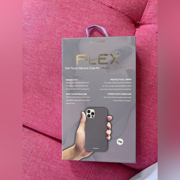 Merkury Flex Soft Touch Silicone Phone Case for Apple iPhone 13 Pro Max - Purple - Picture 2 of 2